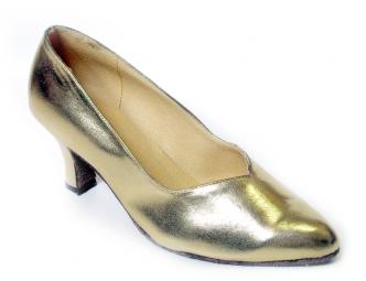 dansschoenen goud lederen  